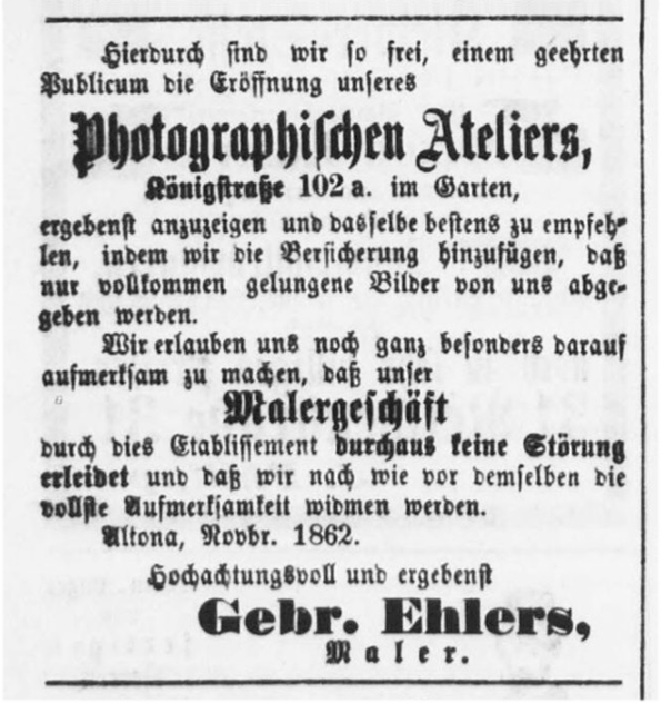 Altonaer Nachrichten vom 29.11.1862