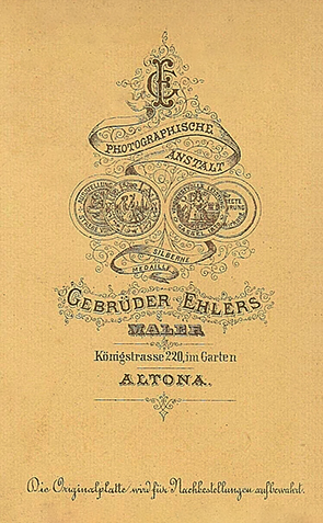 CDV Altona - Ehlers, Gebrüder - Trio - verso