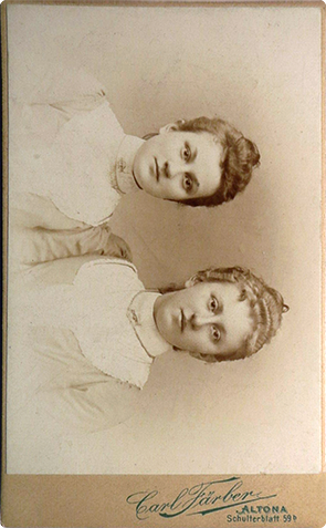 CDV Altona Frber Zwei Frauen recte