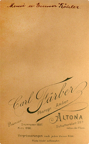 CDV Altona Frber Zwei Frauen verso