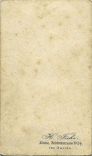 CDV Fiche - Frau mit Baby - Revers
