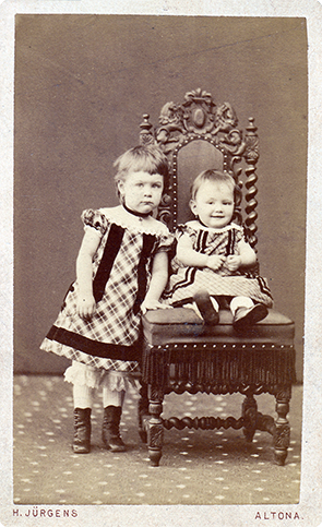 CDV Jrgens - Kinderdoppelbildnis - recte