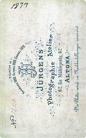 110111 CDV - Altona - Jrgens - Kind, stehend - verso