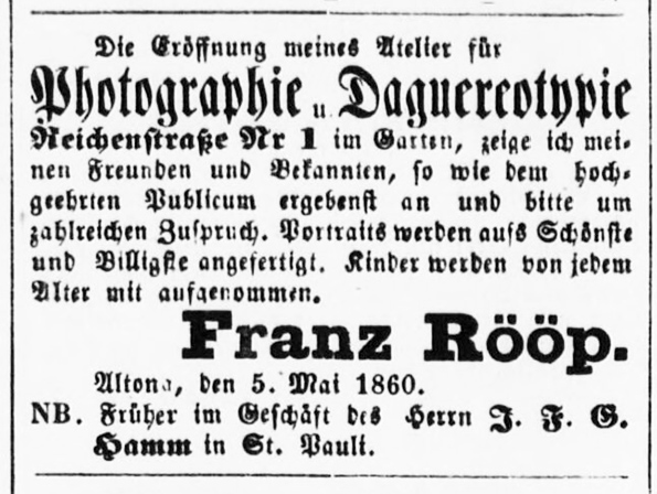 Altonaer Nachrichten vom 05. 05. 1860