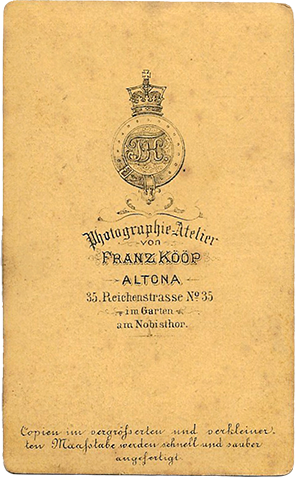 110112 - CDV - Altona - Kp - Junges Paar - verso