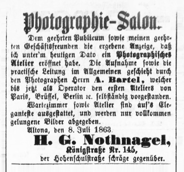 Altonaer Nachrichten vom 11. 07. 1863