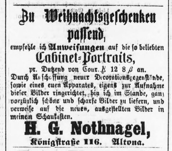 Altonaer Nachrichten vom 06. 12. 1868
