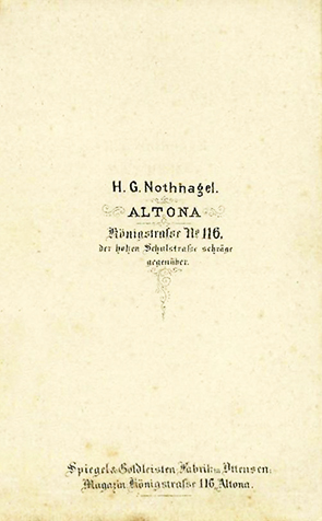 CDV Nothnagel - Herr am Sekretr - verso