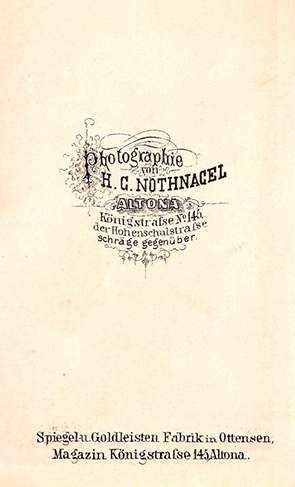 CDV Nothnagel Herrenportrait - verso