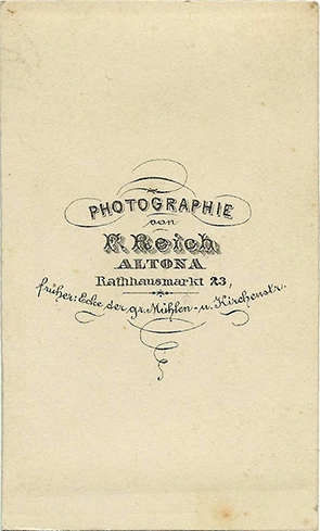 CDV Reich - Herrenbrustbild - verso