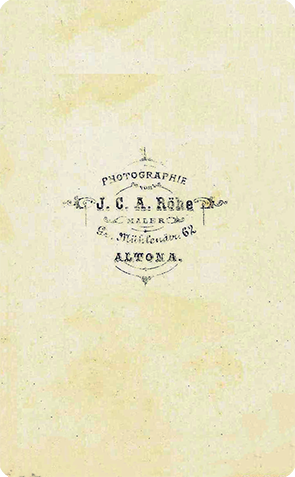 CDV Altona Rhe - Frau mit Kind - verso