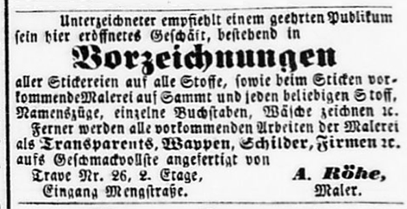 110117 - Rhe - Lbeckische Anzeigen, 25. 08. 1870 Detail