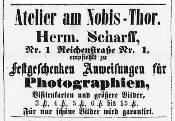 110118 - Altona - Scharff - Annonce 20-12-1865 Detail