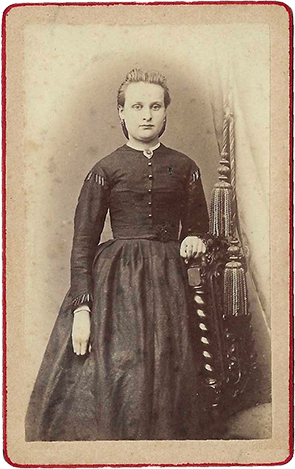 Scharff - CDV - Frauenportrait recte