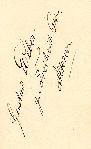 CDV Altona Weber Bärtiger Mann verso