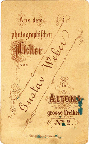 CDV Altona - Weber - Herr, stehend - verso