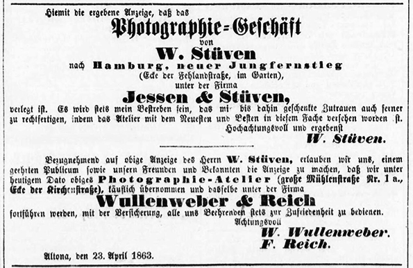 Altonaer Nachrichten vom 23. 04. 1863