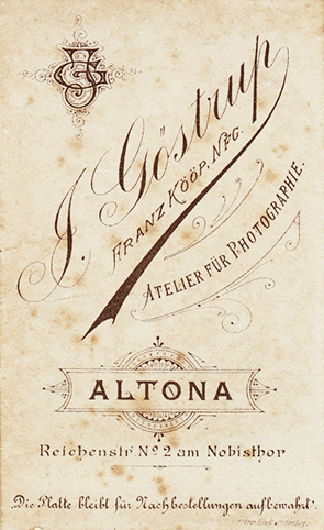 Altona Gstrup Frauenbildnis - Revers