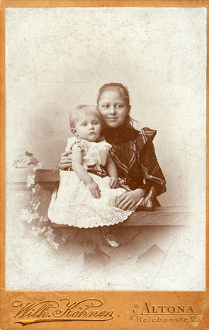 CDV Khnen - Kinderdoppelportrait - recte