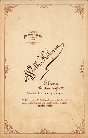 CDV Khnen - Herrenbrustbild - verso