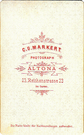Altona Cdv Markert - Revers