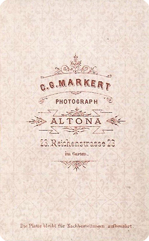 CDV Altona Markert - Bärtiger Herr verso