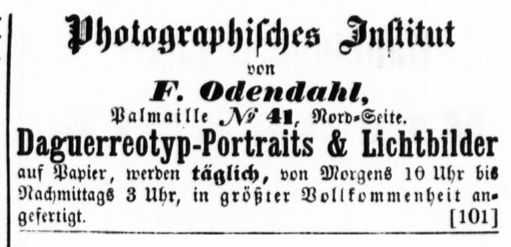 Altonaer Nachrichten vom 16. 01. 1851