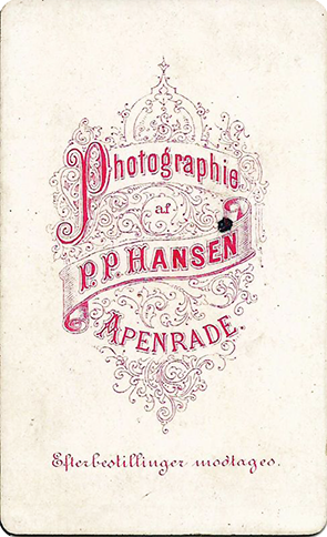 Apenrade Hansen Ehepaar - Revers