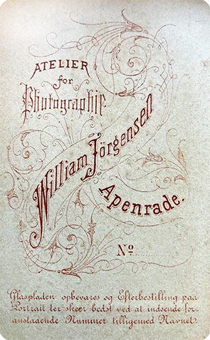 Apenrade CDV Jrgensen - Frau Vignette - verso