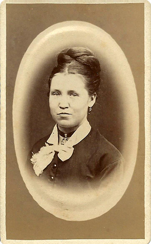 CDV Arwe: Frauenbrustbild - recte