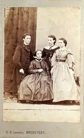 CDV Bredstedt Leesten - Geschwisterbild recte