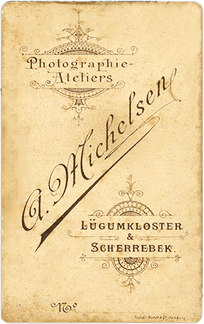 CDV Bredstedt Michelsen Paarportrait verso
