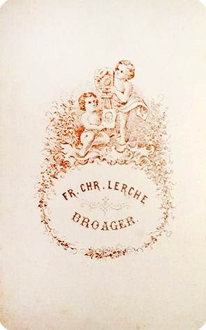 CDV Broager Lerche Damenportrait verso