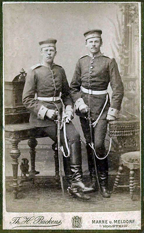 CDV Brunsbttel Backens - Doppelbildnis - recte