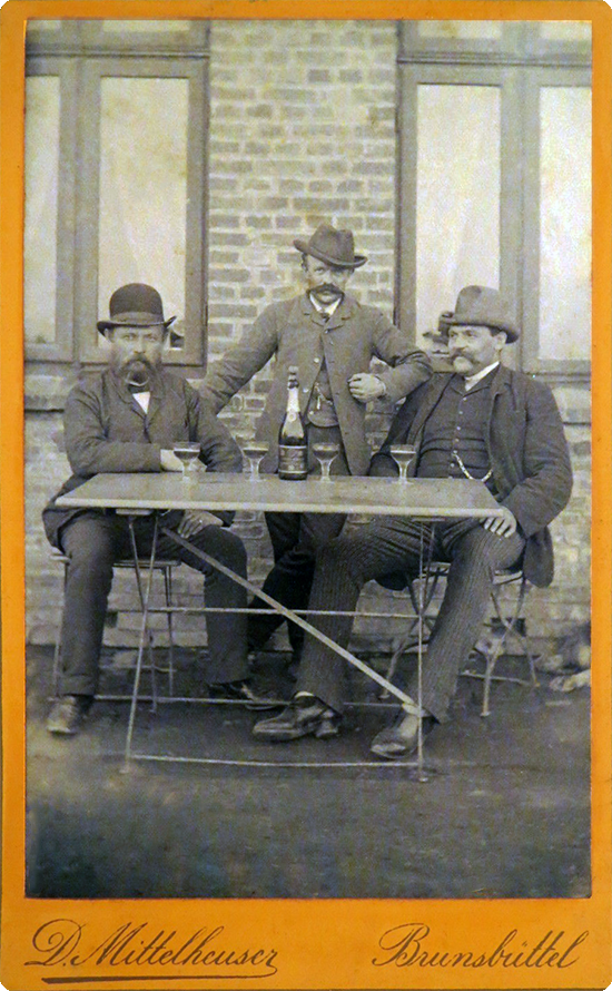 Kabinettkarte Mittelheuser - Mnnerquartett
