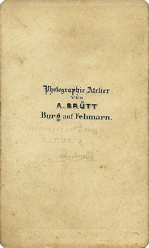 CDV - Brtt - Frauenganzbild - verso