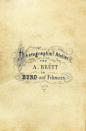 CDV Brtt - Frauenbrustbild - verso