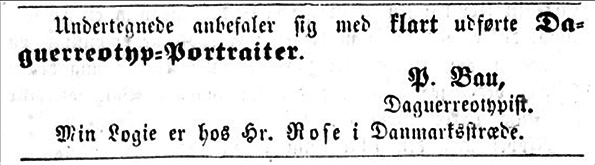 Christiansfeld - Bau - Fredericia Avis 1855 klein