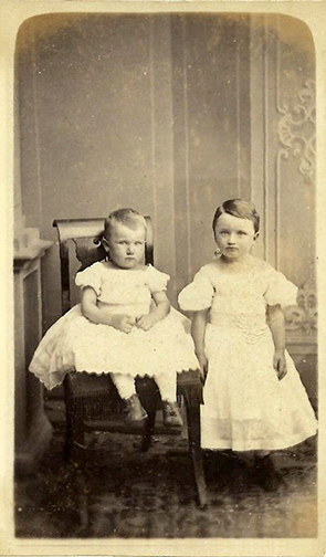 CDV Eckernfrde Baasch F. - Kinderdoppelportrait - recte