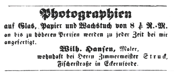 Eckernfrde - Hansen Annonce_1860 klein