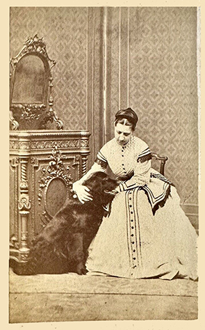 111304 - CDV - Eckernfrde - Hansen - Dame mit Hund - recte
