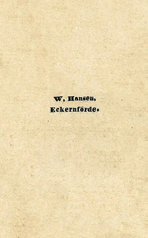 111304 - CDV - Eckernfrde - Hansen - Dame mit Hund - verso