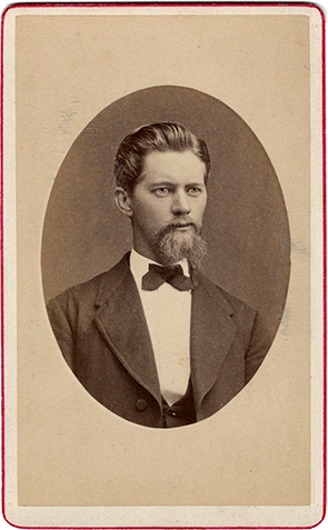 Elmshorn - CDV Techel Herr, Vignettenportrait recte