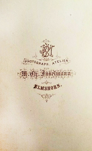 Elmshorn - Inselmann - Mnnerportrait verso