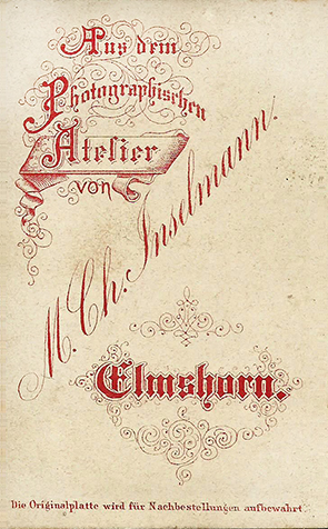 Elmshorn - Inselmann - Damenportrt verso