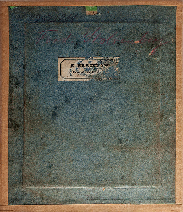 Elmshorn - Bracklow - Mann - Daguerreotyp-Portrait - verso