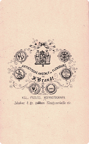 Flensburg - Brandt - CDV - General von Schw. verso