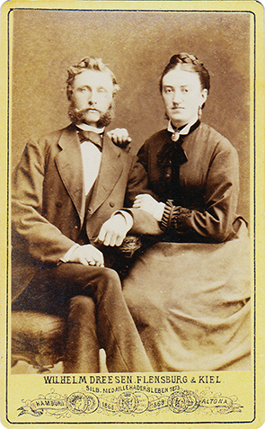 CDV Flensburg Dreesen - Paarbildnis - recte
