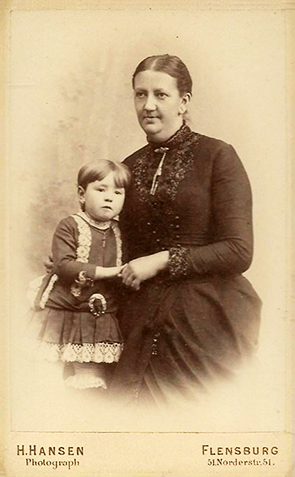 Flensburg - Hansen - CDV - Frau mit Kind recte