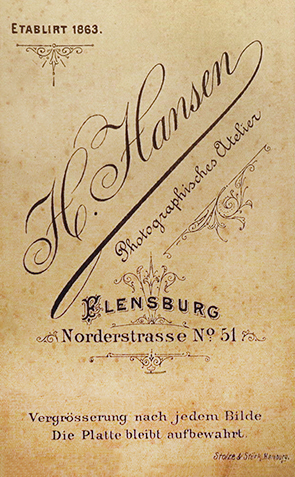 Flensburg - Hansen - CDV - Soldat verso